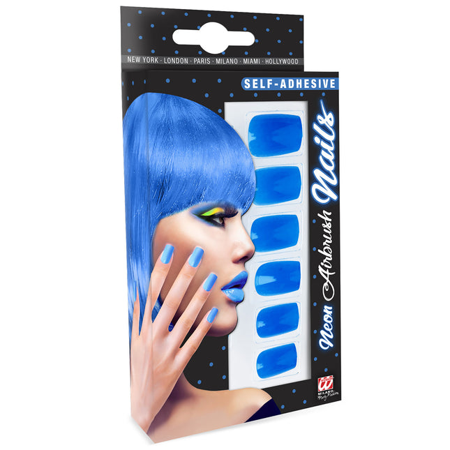 Unghie finte blu