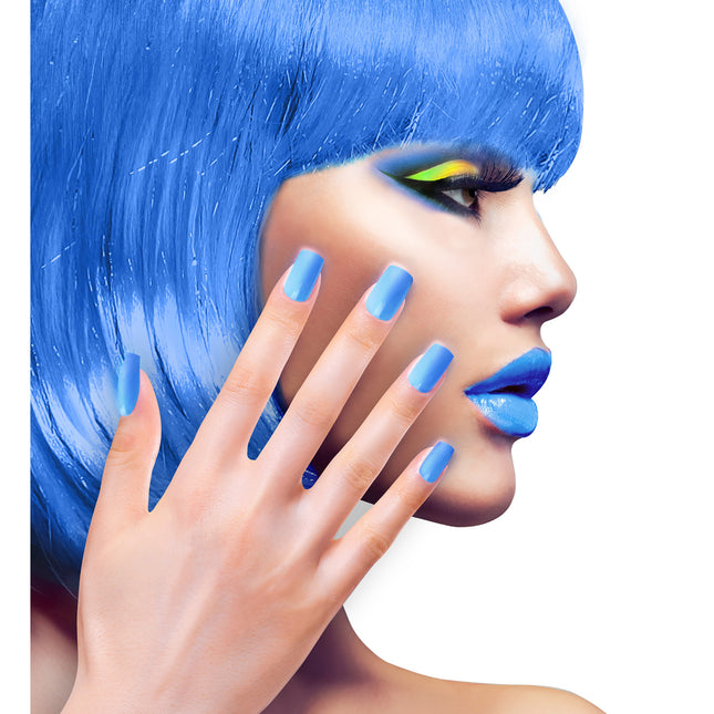Unghie finte blu