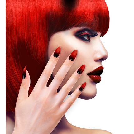 Unghie finte di Halloween rosse