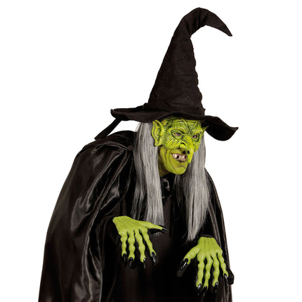 Maschera di Halloween Strega Verde