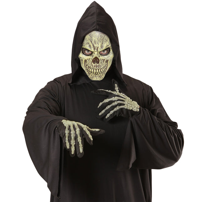 Maschera di Halloween Teschio Beige