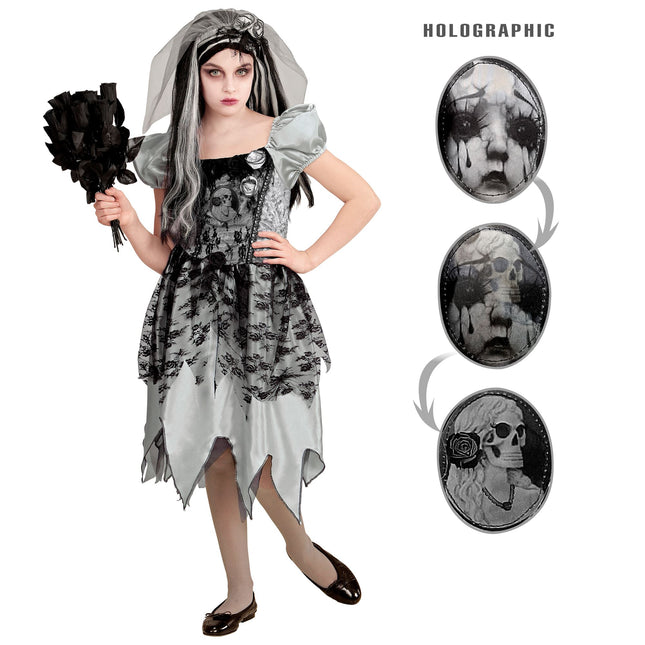 Vestito Halloween Ragazza Sposa Fantasma