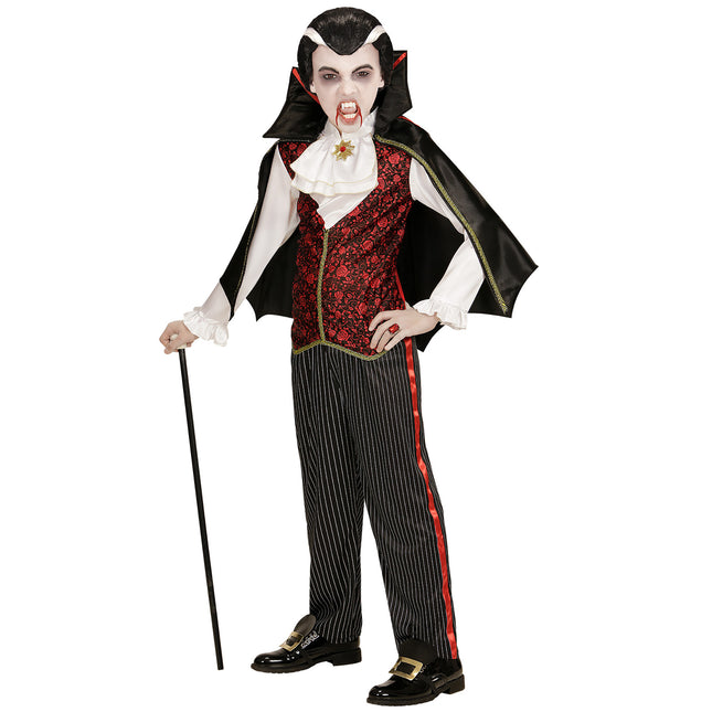 Costume Halloween Vampiro Ragazzo 5 pezzi