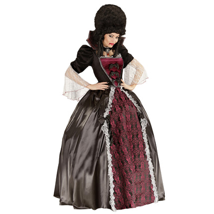 Vestito di Halloween Vampiro da donna 4 pezzi