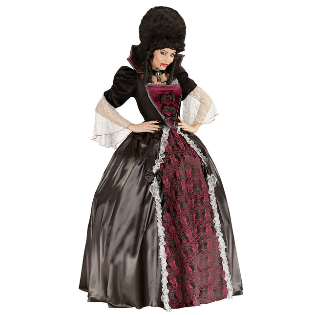 Vestito di Halloween Vampiro da donna 4 pezzi