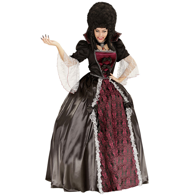 Vestito di Halloween Vampiro da donna 4 pezzi