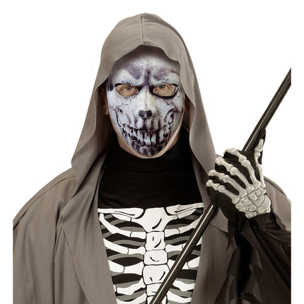 Maschera di Halloween Teschio Grigio