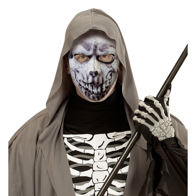 Maschera di Halloween Teschio Grigio