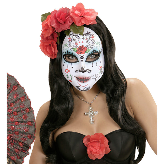 Maschera Dia De Los Muertos colorata