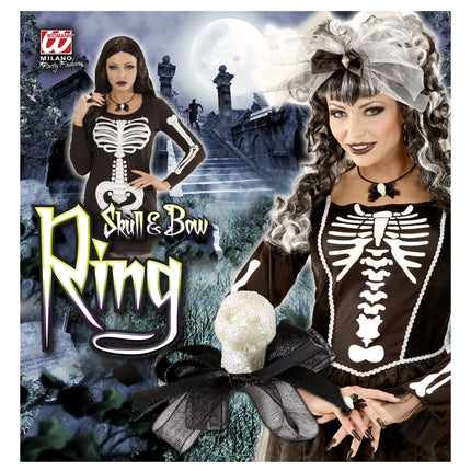 Anello teschio di Halloween