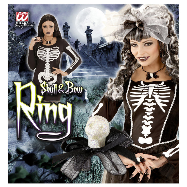 Anello teschio di Halloween