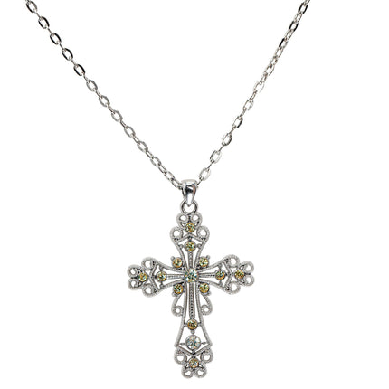 Collana di Halloween Croce d'argento