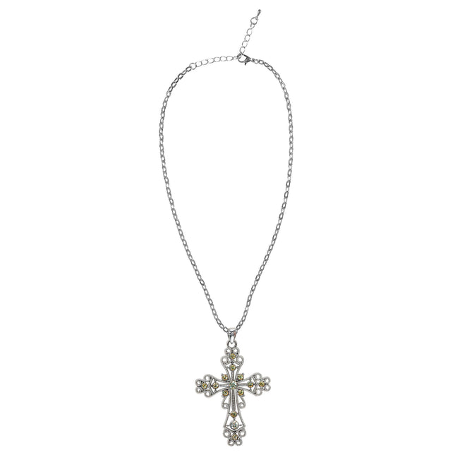 Collana di Halloween Croce d'argento