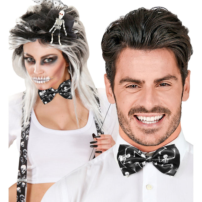 Scheletro con arco di Halloween