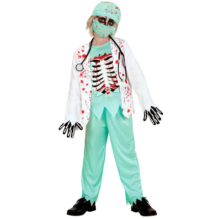 Costume di Halloween da medico zombie per bambino