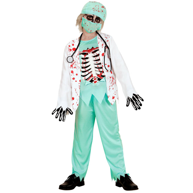Costume di Halloween da medico zombie per bambino