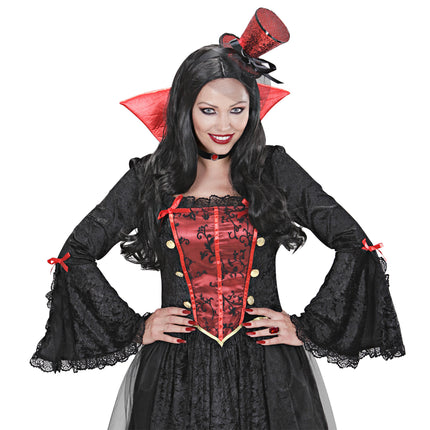 Anello di Halloween con gemma rossa