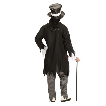 Costume di Halloween da sposo zombie per uomo