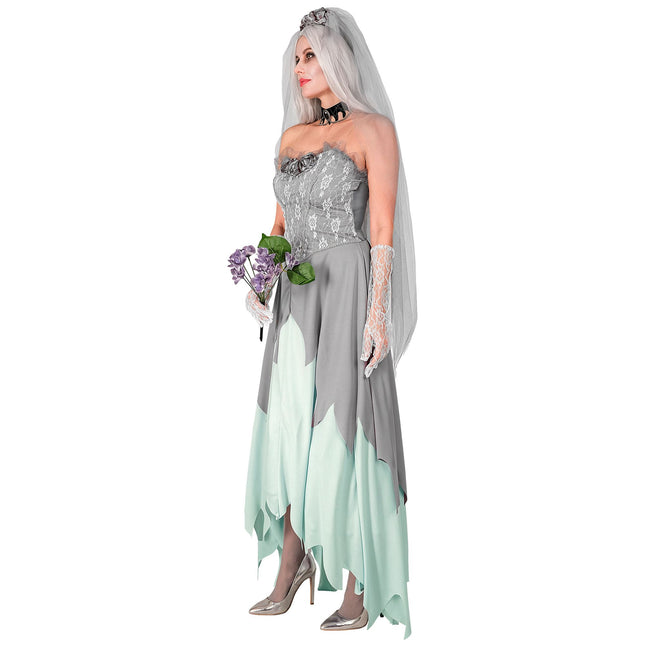 Abito Halloween Donna Sposa Zombie