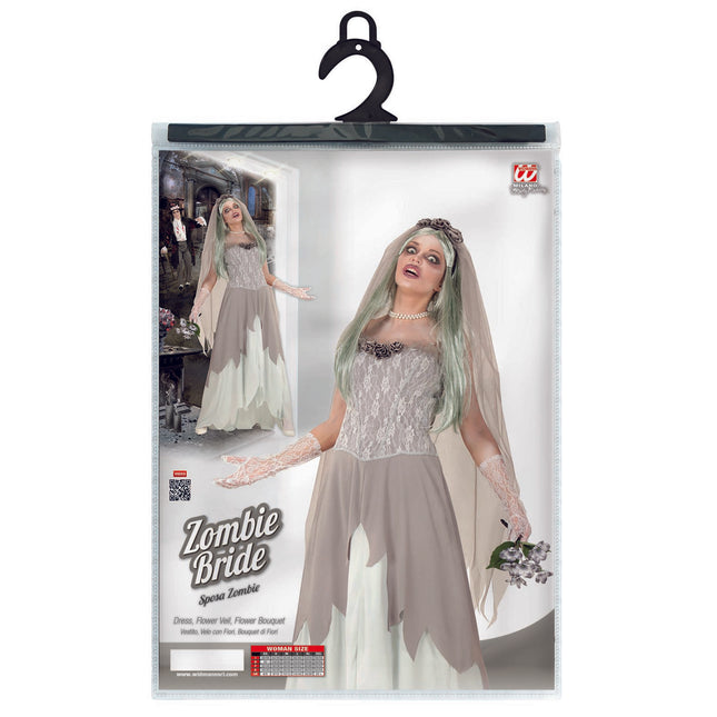 Abito Halloween Donna Sposa Zombie