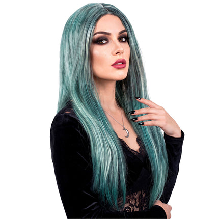 Parrucca da strega blu