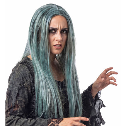 Parrucca da strega blu