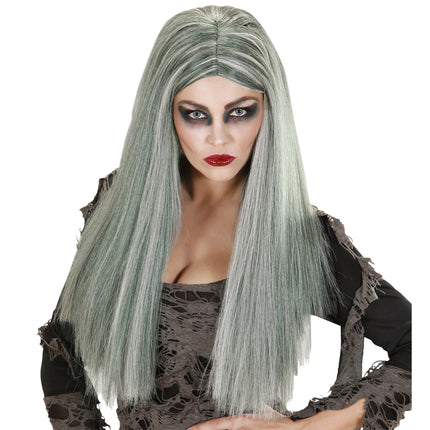 Parrucca Halloween Grigio Zombie