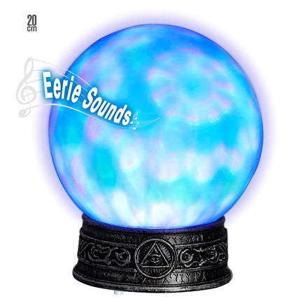 Globo di vetro di Halloween con luce