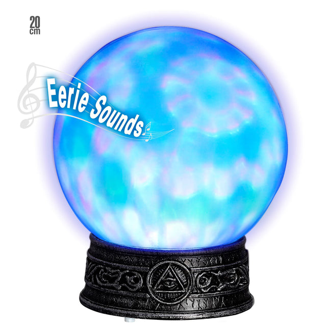 Globo di vetro di Halloween con luce