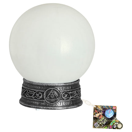 Globo di vetro di Halloween con luce