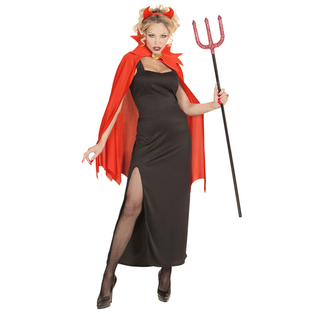 Vestito di Halloween Rosso Nero Donna Diavolo