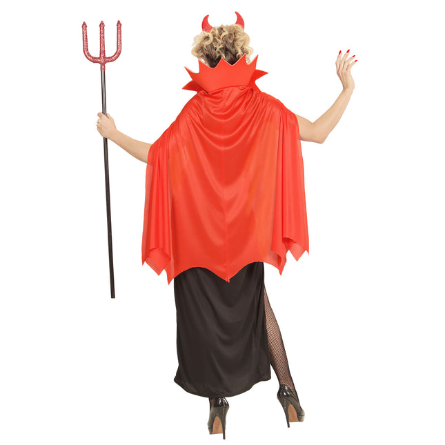 Vestito di Halloween Rosso Nero Donna Diavolo