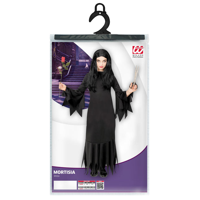 Vestito di Halloween Ragazza Nera Mortisia