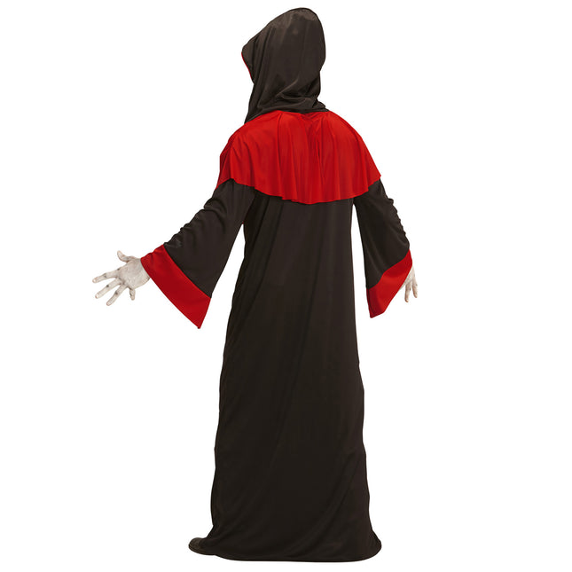 Costume Halloween Demone Nero Rosso Uomo