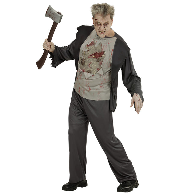 Costume di Halloween Zombie nero da uomo