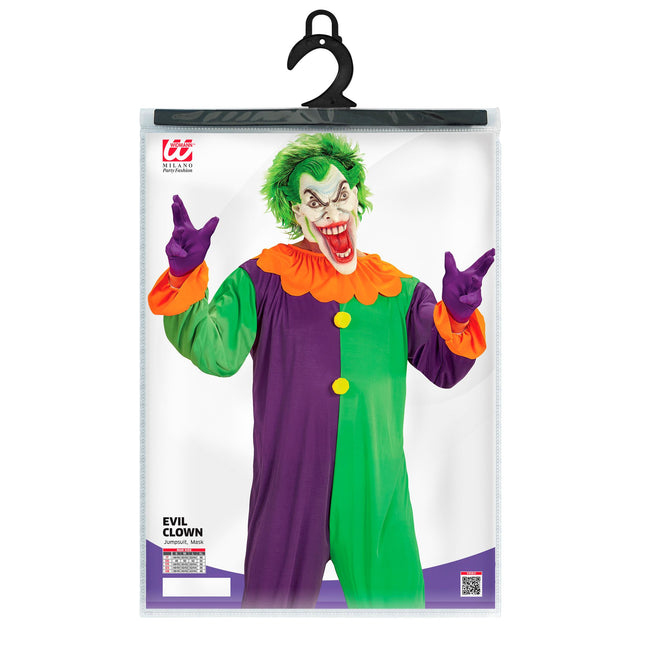 Costume di Halloween Joker da uomo colorato
