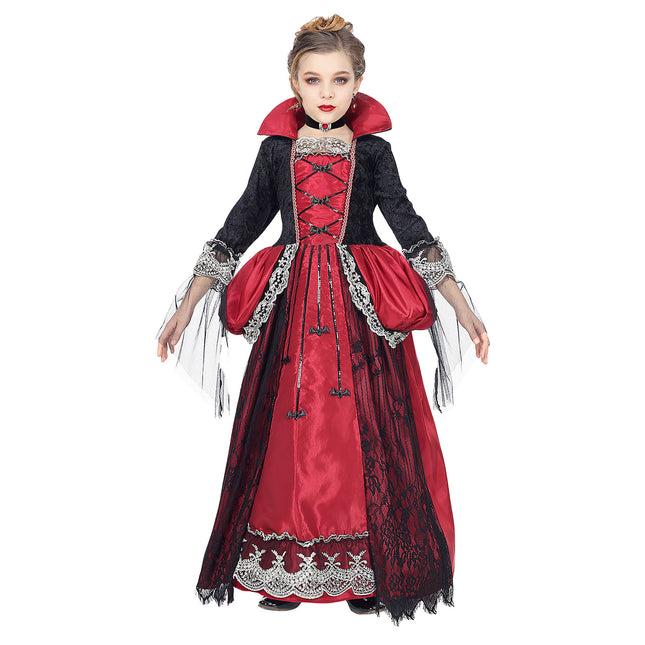 Vestito Halloween Ragazza Vampiro 3 pezzi