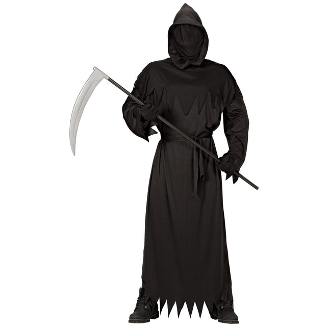 Costume di Halloween da becchino nero da uomo
