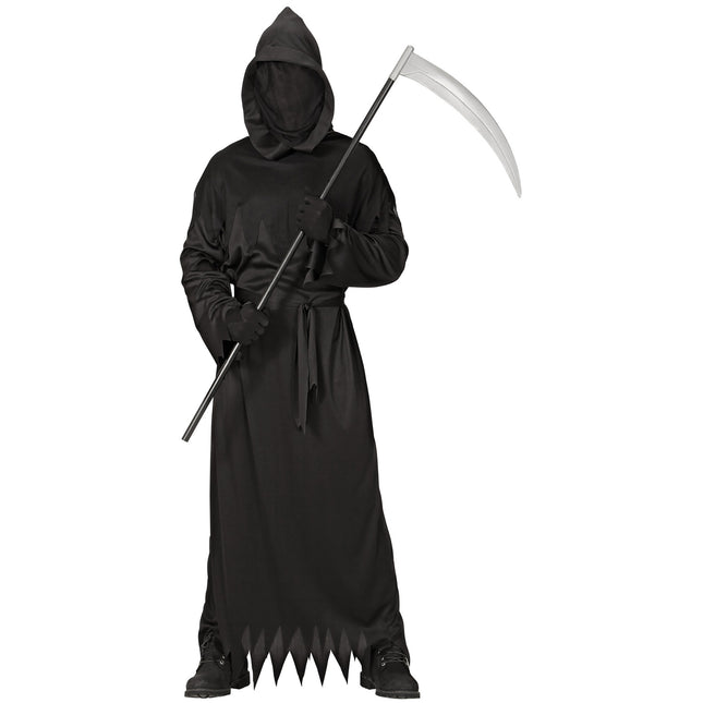 Costume di Halloween da becchino nero da uomo