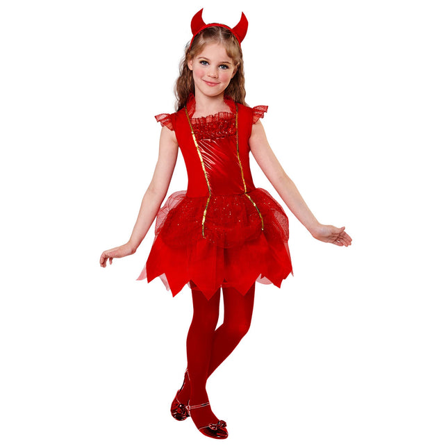 Vestito Halloween Ragazza Diavolo 2 pezzi