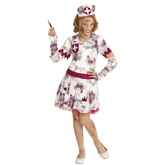 Vestito Halloween Ragazza Infermiera Zombie