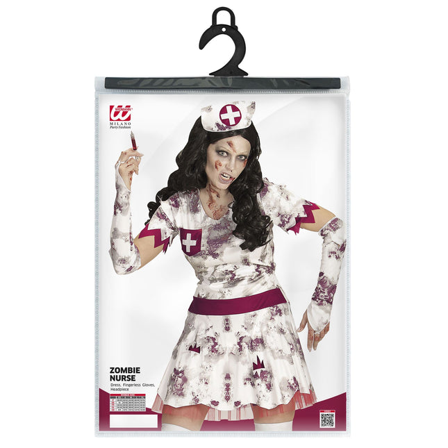 Vestito Halloween Donna Infermiera Zombie