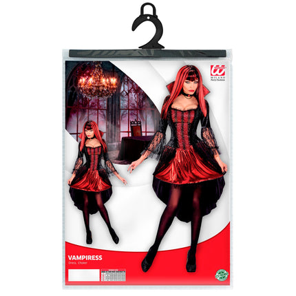 Abito Halloween Vampiro Donna 2 pezzi