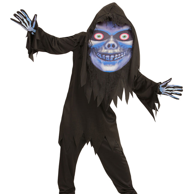 Costume di Halloween Blu Viola Bambino Mietitore