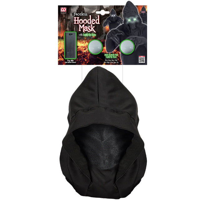 Maschera di Halloween con luce verde