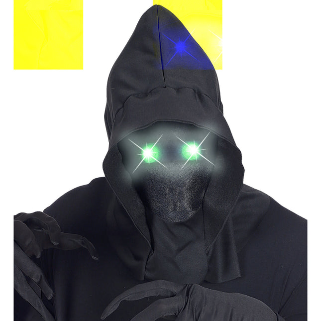 Maschera di Halloween con luce verde