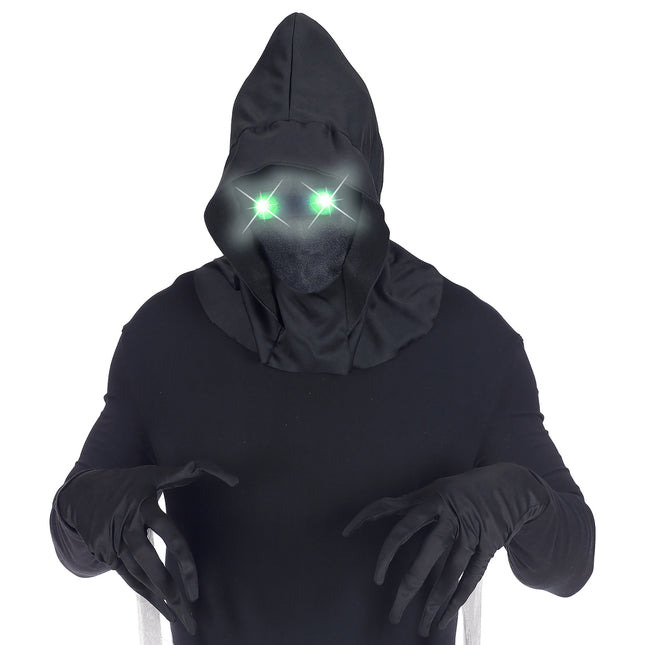 Maschera di Halloween con luce verde