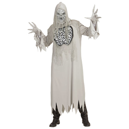 Costume di Halloween da fantasma grigio