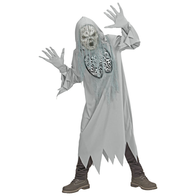 Costume Halloween Fantasma Grigio Bambino