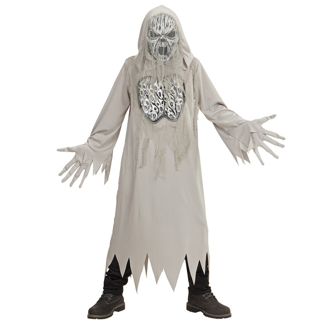 Costume Halloween Fantasma Grigio Bambino